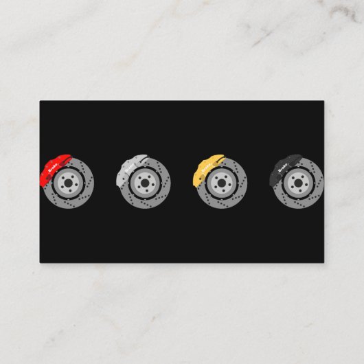 モバイル整備士ブレーキサービスブラッククラシック 名刺 (裏面)