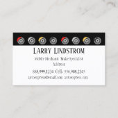 モバイル整備士ブレーキサービスブラッククラシック 名刺 (正面)