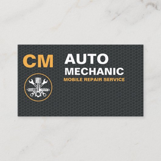 モバイル整備士自動車修理サービス 名刺 (正面)