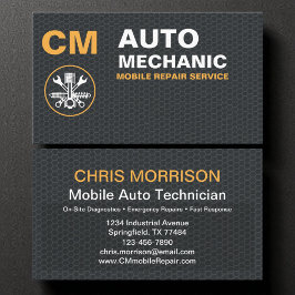 モバイル整備士自動車修理サービス 名刺