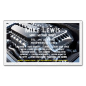 モバイル整備士 マグネット名刺 (正面)