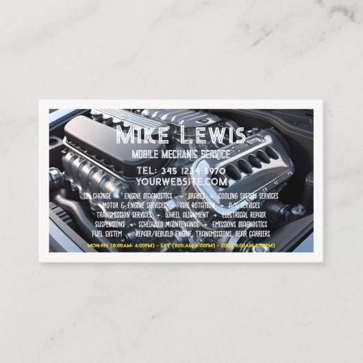 モバイル整備士 名刺 (正面)