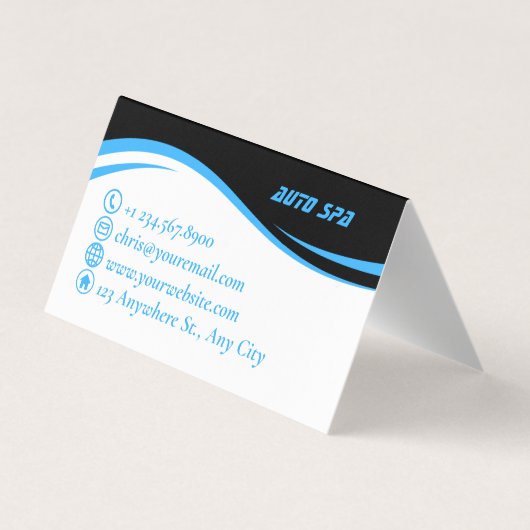 モバイル洗車詳細圧力洗浄 名刺 (裏面)