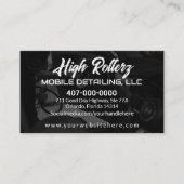 モバイル洗車詳細圧力洗浄 名刺 (正面)