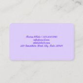 モバイル爪、 ネイル技術 名刺 (裏面)