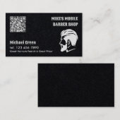 モバイル理容師カスタムプレミアムQR 名刺 (正面/裏面)