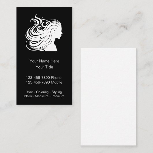 モバイル美容師名刺 名刺 (正面/裏面)