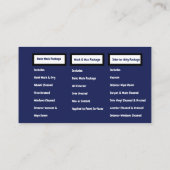 モバイル自動車詳細洗車QR 名刺 (裏面)