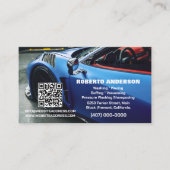 モバイル自動車詳細洗車QR 名刺 (正面)