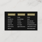 モバイル自動車詳細洗車QR 名刺 (裏面)