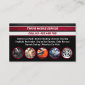 モバイル詳細化事業 |黒モダン赤 名刺 (裏面)