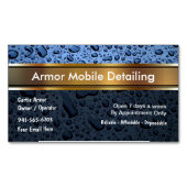 モバイル車の詳細のビジネスマグネット マグネット名刺 (正面)