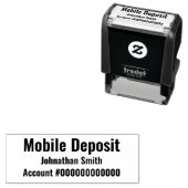 モバイル預金はっきりした文字名銀行口座番号 セルフインキングスタンプ (インサイチュ)