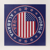 モバイル，アラバマ ジグソーパズル (横)