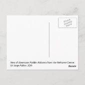 モバイル，アラバマ ポストカード (裏面)