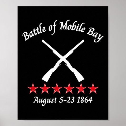 モバイル・ベイ・アラバマの戦い1864年の民事戦い ポスター (正面)