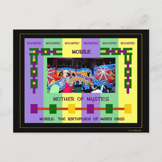 モバイル：マルディグラの発祥の地 ポストカード (正面)