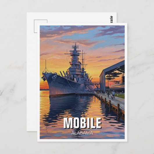 モバイル(Mobile)アラバマ旅行 ポストカード (正面/裏面)