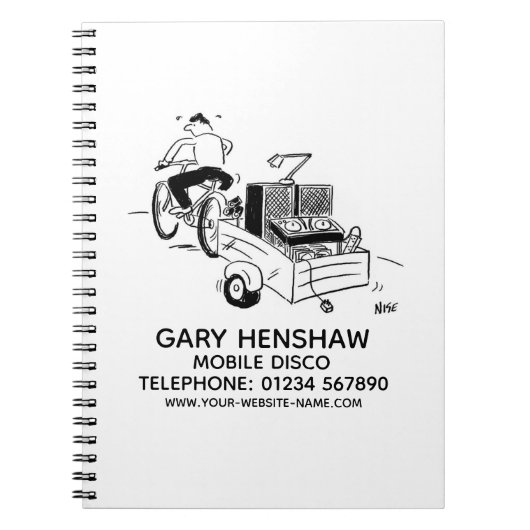 モバイルDiscoディスクジョッキーノートブック ノートブック (正面)