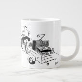 モバイルDJのカートゥーン コーヒー ジャンボコーヒーマグカップ (右)