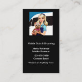 モバイルPetグルーミングアポイントメントカード 名刺 (正面)