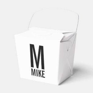 モパーソナライズされたノグラム名 フェイバーボックス