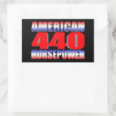 モパー440ドッジ 長方形シール (バッグ)