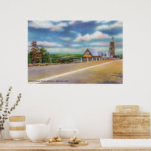 モヒカンのトレイル進入点展望台 ポスター (キッチン)