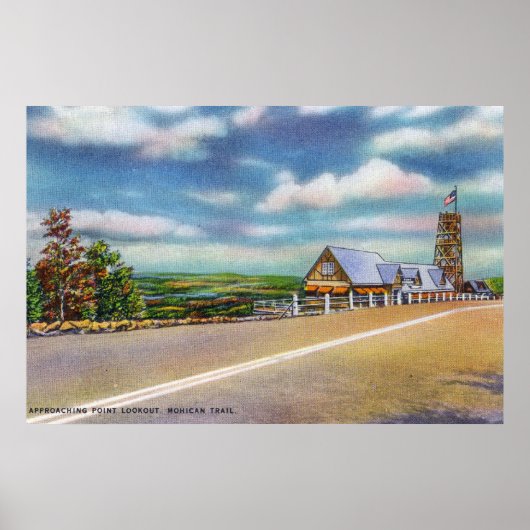 モヒカンのトレイル進入点展望台 ポスター (正面)