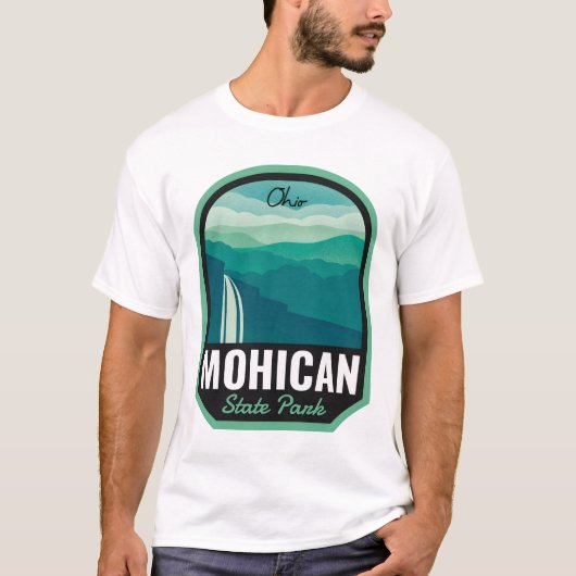 モヒカン州立公園 オハイオ州の滝 Tシャツ (正面)