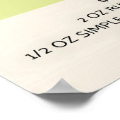 モヒトカクテル絵を描ズ ポスター (角)