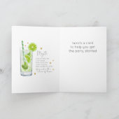 モヒトカクテル21ハッピーバースデーカード カード (内部)
