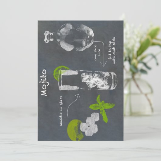 モヒトカクテル 招待状 (スタンド正面)