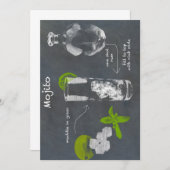 モヒトカクテル 招待状 (正面/裏面)