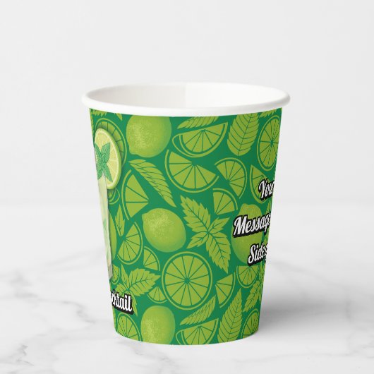 モヒトカクテル 紙コップ (左)