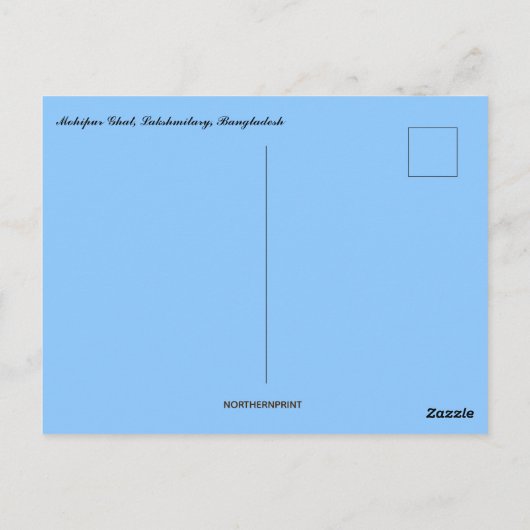 モヒプールガットラクシュミタリーバングラデシュ ポストカード (裏面)