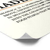 モヒンガ 伝統的なミャンマーの魚のヌードル スープ ポスター (角)