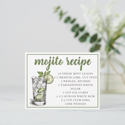 モヒートのレシピ ポストカード (スタンド正面)