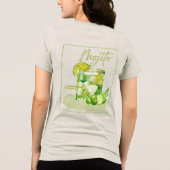 モヒートカクテル水彩アート トライブレンドTシャツ (裏面)