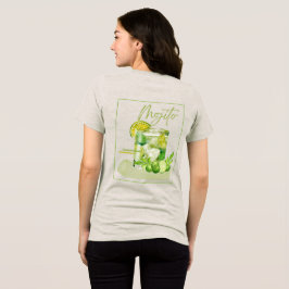 モヒートカクテル水彩アート トライブレンドTシャツ