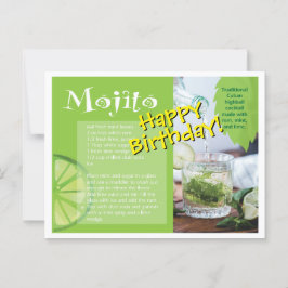 モヒート カクテル レシピ 誕生日 ポストカード おめでとう