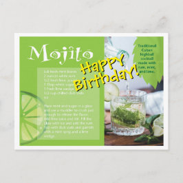 モヒート カクテル レシピ 誕生日 ポストカード おめでとう