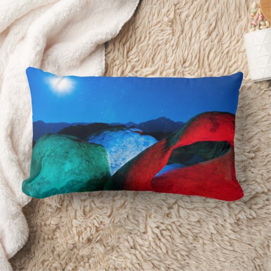 モビウスアーチ&ロック |アラバマ・ヒルズ、カリフォルニア州ルー ランバークッション (ブランケット)