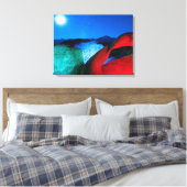 モビウスアーチ&ロック |アラバマ・ヒルズ，カリフォルニア キャンバスプリント (インサイチュ (寝室))