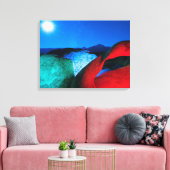 モビウスアーチ&ロック |アラバマ・ヒルズ，カリフォルニア キャンバスプリント (インサイチュ (リビング))