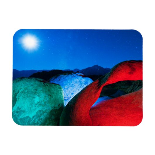 モビウスアーチ&ロック |アラバマ・ヒルズ,カリフォルニア マグネット (横)