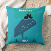 モビーディック海ファンタジー |おもしろい海と海サービン クッション (ブランケット)