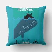 モビーディック海ファンタジー |おもしろい海と海サービン クッション (裏面)