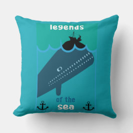 モビーディック海ファンタジー |おもしろい海と海サービン クッション