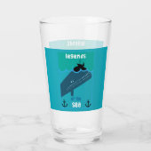 モビーディック海ファンタジー |おもしろい海と海サービン タンブラーグラス (裏面)